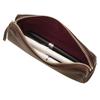 CCOMPANY LIMITED Maurice Pencil Case, Large Capacity Pen Tray, Full Chrome Tanned Cowhide Leather (Dark Brown)