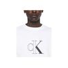 Calvin Klein Letter Print Crew Neck Pullover Long Sleeve Sweatshirt Men Sweatshirt White J30J326034-YAF