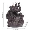 1pc,Purple Clay Handicrafts Lucky Feng Shui Elephant & Dragon Home Decor Incense Burner (Without Incense)