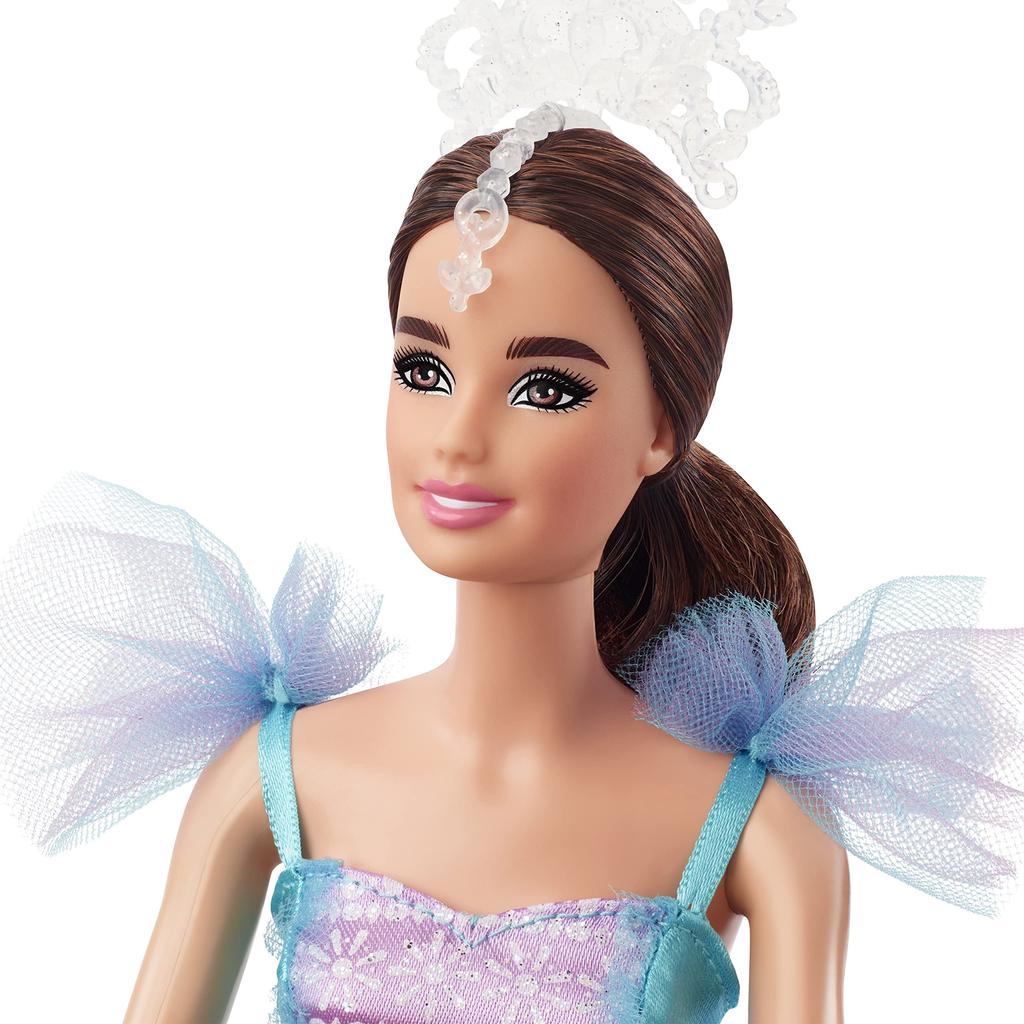Barbie Signature Ballet Wishes Doll 12 Wearing Ballerina Pointe Shoes Gift for 6 Year Olds and Up (Brunette, In), Posable, Costume, Tutu, & Tiara,