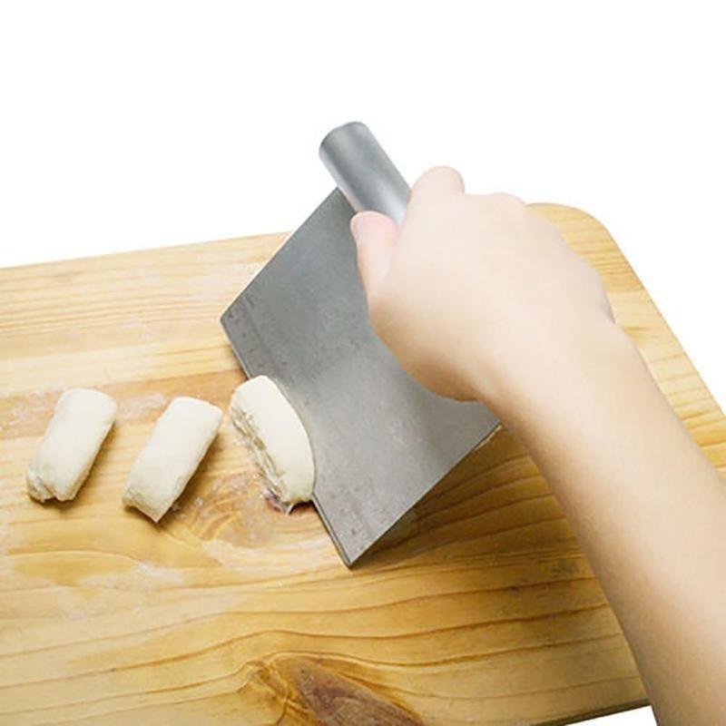 New Kitchen Stainless Steel Cut Knife Restaurant Scraper with Scale Cutters Scraping Knife Dough Knives