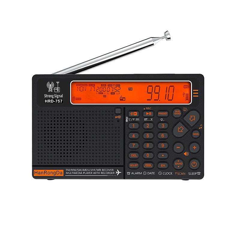 

HRD-757+W3 Multi-Band Radio with Remote Lighting Control, Bluetooth, and SOS Alarm Receiver помаранчевий