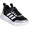 Adidas Playflow EL Low top Casual Shoes Black White Silver Kids' KJ0770