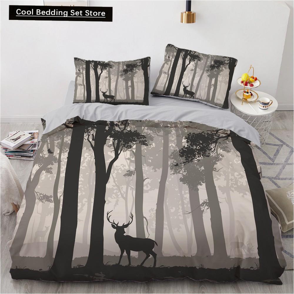 Cartoon Animal King Queen Duvet Cover Elephant Red Car Bedding Set for Kids Lion Monkey Wildlife 2/3pcs Polyester Quilt Cover