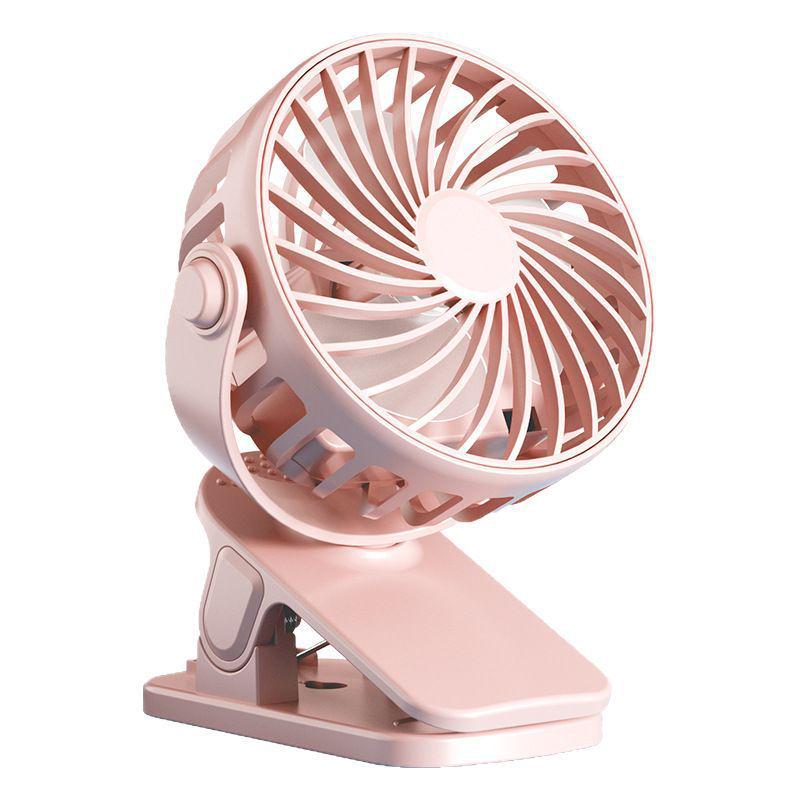 Portable USB Rechargeable Clip-On Fan - Silent, Compact, and Versatile for Strollers and Outdoor Use