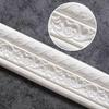 3D Wall Edging Strip Mirror Border Wall Lines 90.55 Inch Length Flexible Wall Base Moulding Trim for Mirror Edge TV Background