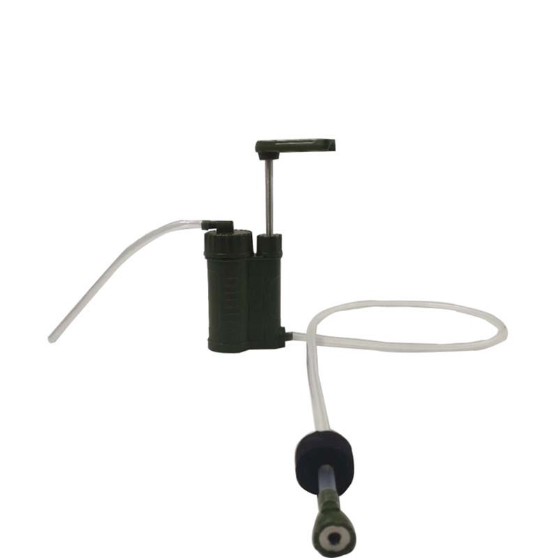 Cannuccia Purificatrice d'Acqua d'Emergenza Ultrafiltrazione Portatile Verde Militare per Uso Esterno
