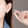 Cold Wind Brushed Black Small Polka Dot Earrings Women's Light Luxury High-end Earrings Niche Unique and Beautiful Earrings