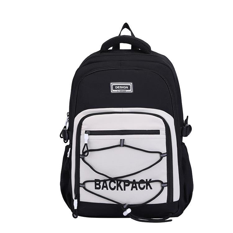 

Junior high school students schoolbag women s large-capacity new backpack, primary and secondary school students are simple чорний