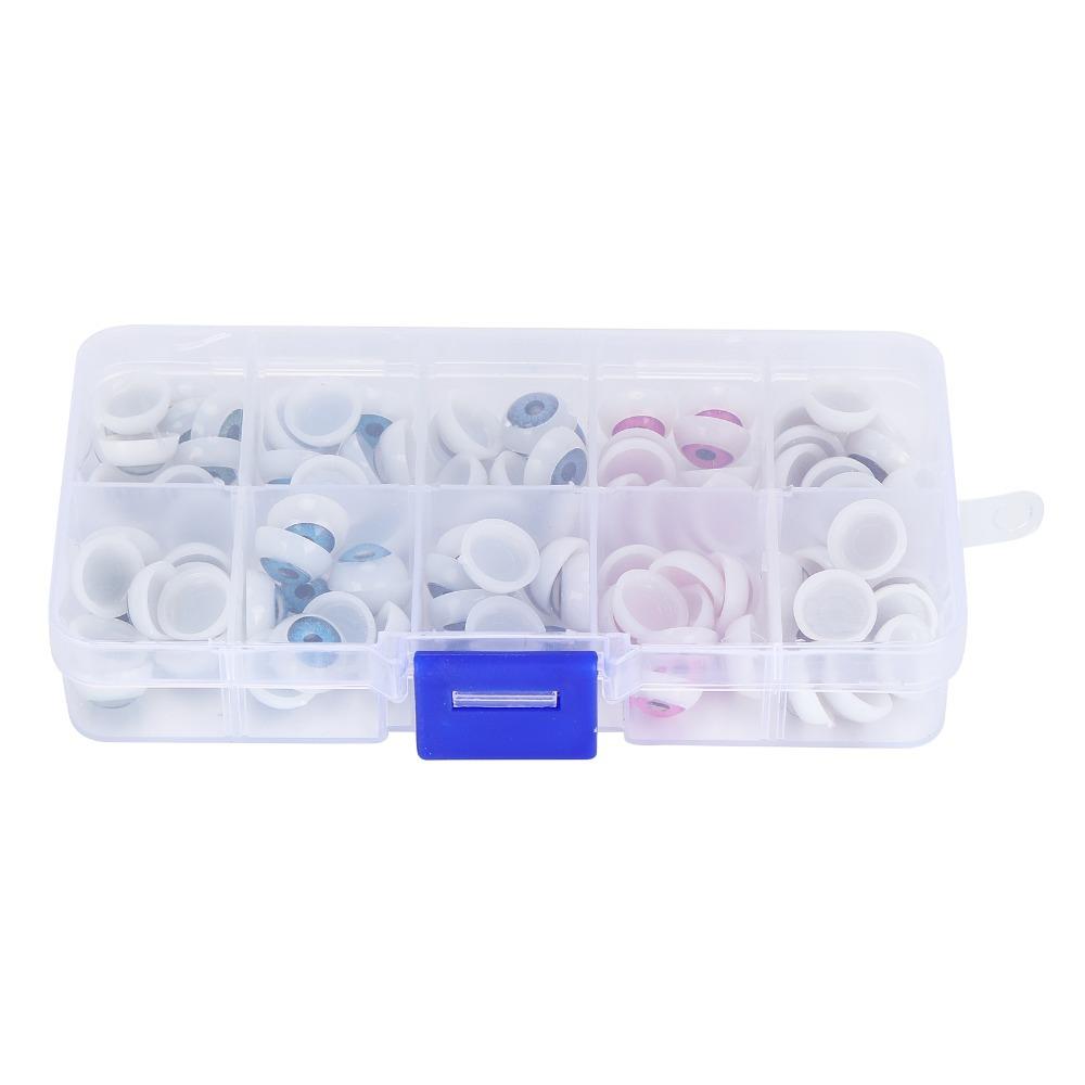 100pcs Plastic Plastic Eyes Half Round Half Round Eyes Colorful Eyes  Bear Stuffed Animals