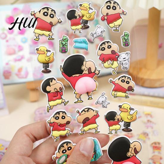 3D Soft Touch Stickers Anime Character Cute Butt Puffy for Phone Practical And Interesting Case Decoration Squishy Sticker Set Crafts & Journals