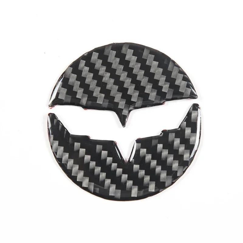 Interior Car Accessories For Chevrolet Corvette C6 2005-2013 Soft Carbon Fiber Car Steering Wheel Center Covers Trim