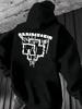 Casual Hoodie with "HAMMELEU" Print - Cozy Fleece-Lined