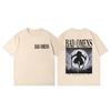 Rock Band Bad Omens Merch Tshirts Men Women High Street Fashion Trend Short Sleeve T Shirt Summer Casual Loose Cotton Tshirt