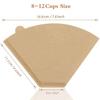 #4 Coffee Filters, Cone-Shaped, 8-12 Cups, Disposable Coffee Filter Paper for Smooth, Clean Taste, Pour-Over Coffee Makers (Natural, Unbleached, 4 U-S