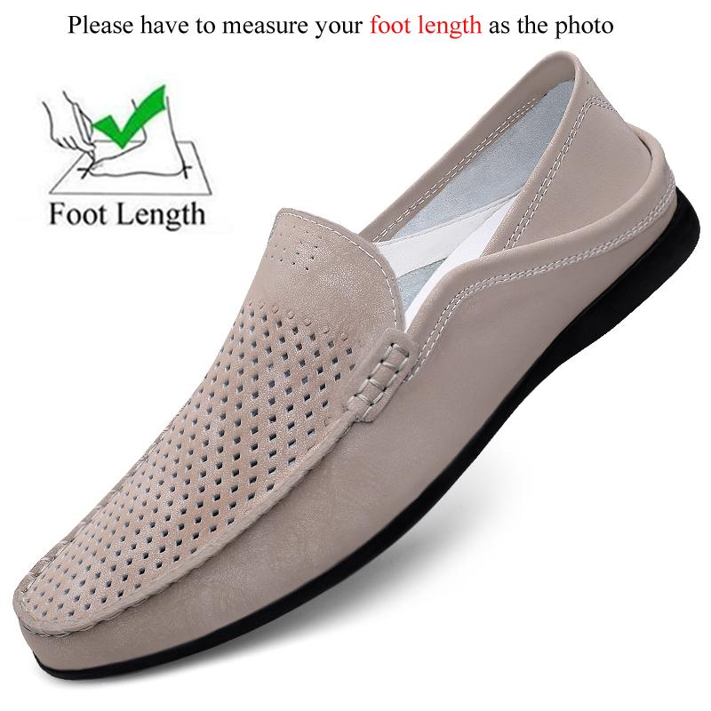 Loafers Men Casual Leather Shoes Slip On Spring Summer Black Brown Fashion Italian Trendy Luxury Designer Brand Loafer