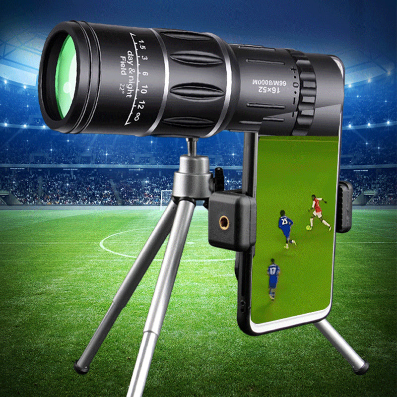 Non-Toxic 40X60 Monocular Telescope Optical Zoom Spotting Scope Fmc Bak4 Long Range Outdoor Portable Bird Watching Target Telescope 16X52