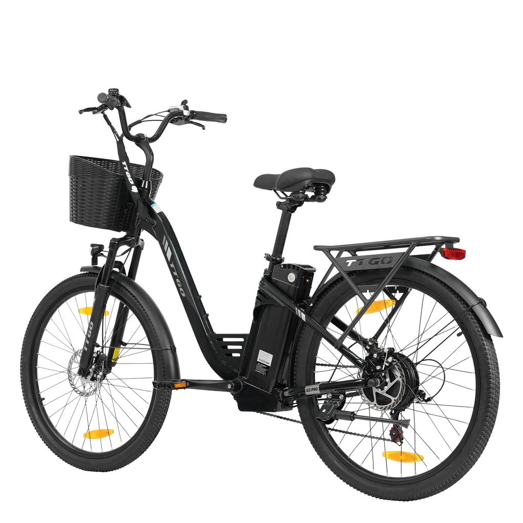 TTGO C2 Pro City Commuting Electric Bicycle 36V18AH Battery 26 Inch Mountain Tires 25KM/H Top Speed E-Mountain Bike