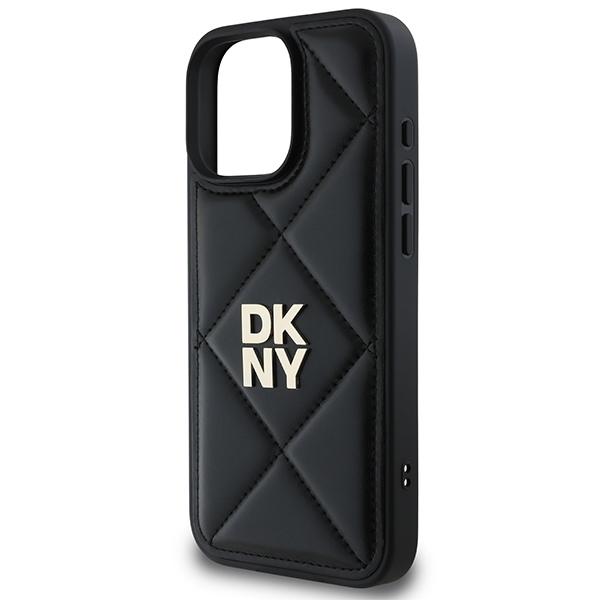 Dkny Dkhcp16Lpqdslk Iphone 16 Pro 6.3Czarny/Black Quilted Stack Logo