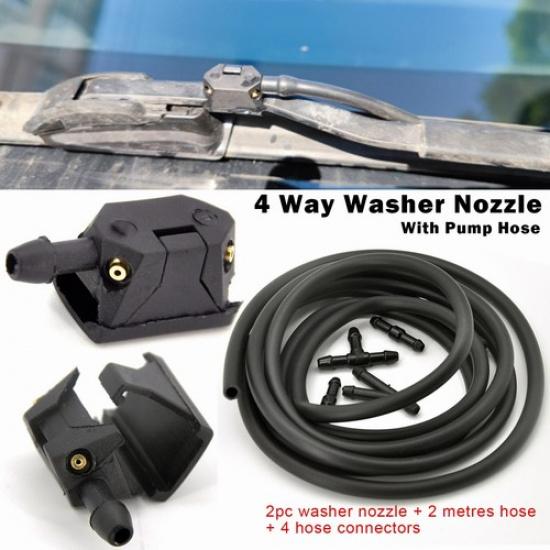 Front Windshield Wiper Washer Nozzle Hose For Honda Accord CRV Civic Odyssey Car