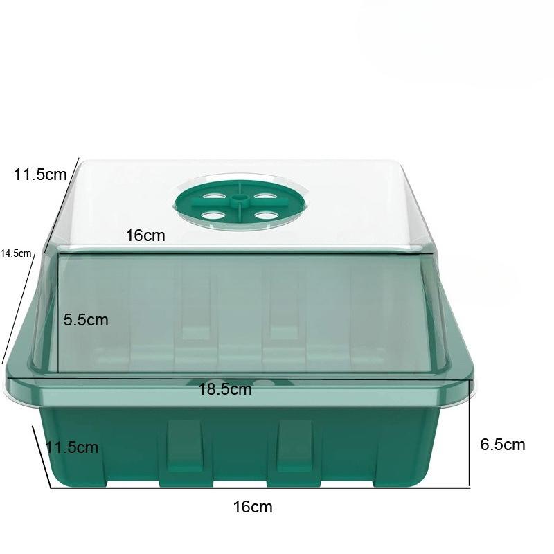 12 Hole Seedling Tray For Home Gardening, Plant Propagation Initiation And Growth Box, Specialized Equipment For Germination Cultivation