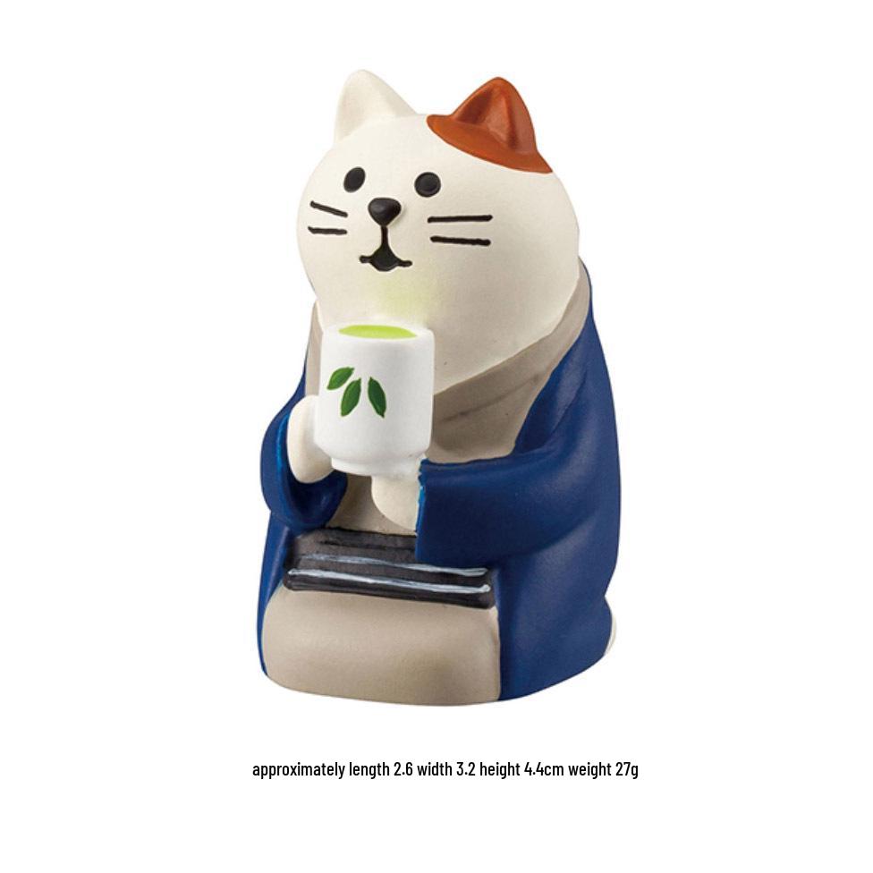 Japanese Cat Zakka Car Ornament - Cute Photo Decorative Mini Resin Craft