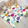 Colorful Pineapples and Flowers Carpet Yoga Living Room Room Decor Children's Crawling Mat Doormat Area Rug Games Mat