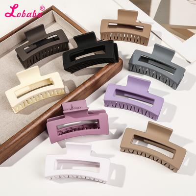 5 Stück Set Damen Haarspange Schlichter Stil Einfarbig, Starker Halt Quadratische Bananenclips Rechteck Mode Haaraccessoires