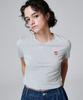 MALOUPE 5210 Crop Signature T-Shirt (Gray)
