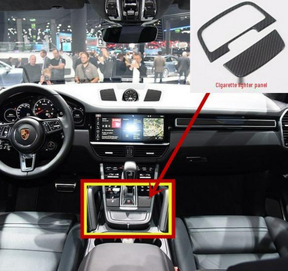 

Отделка салона из углеродного волокна Porsche Cayenne - Накладки на рычаг переключения передач, воздуховоды, приборную панель и консоль