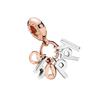 Pandora 925 Sterling Silver Charms & Pendants Women's Rose Gold 787017NPO