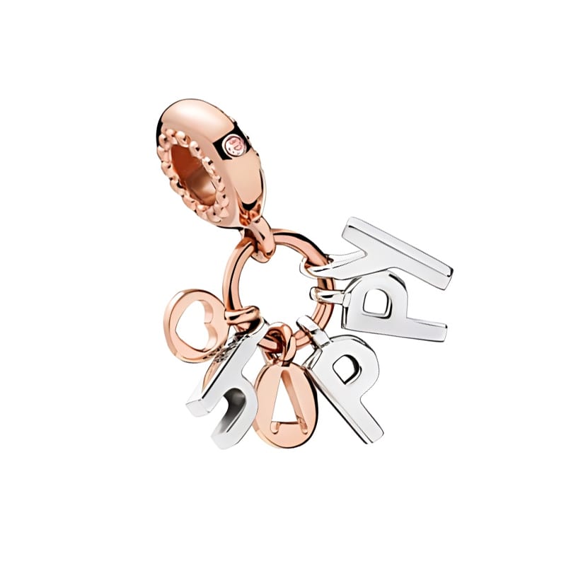 Pandora 925 Sterling Silver Charms & Pendants Women's Rose Gold 787017NPO