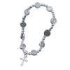 Retro Elastic Bracelet Cross Charm Bracelet Alloy Material for Daily Party