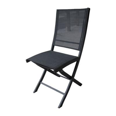 Bali/Star Chair Black Aluminum Structure Wilsa Garden