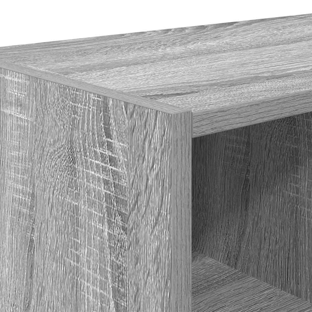 Vidaxl Shoe Racks 2 Pcs, Stackable, Gray Oak, 89.5X30X40 Cm
