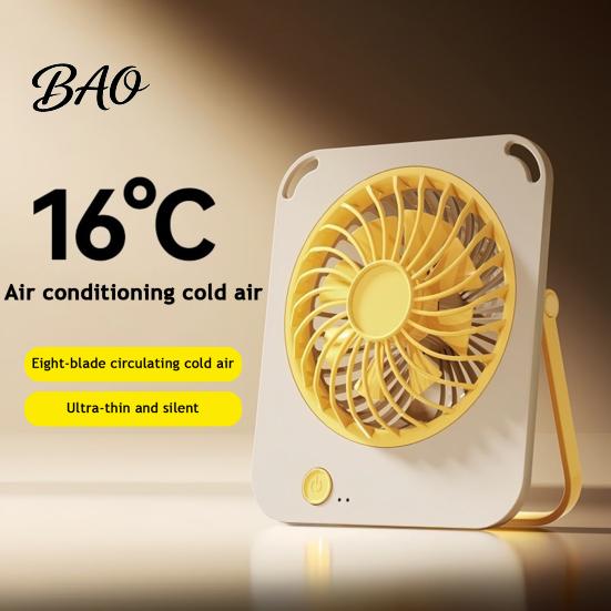 Hanging Fan for Office Portable Small Fan, Rechargeable Ultra-thin Silent Operation, with 3 Gear Desk Wind Speed Desktop Study Dormitory Outdoors Soft