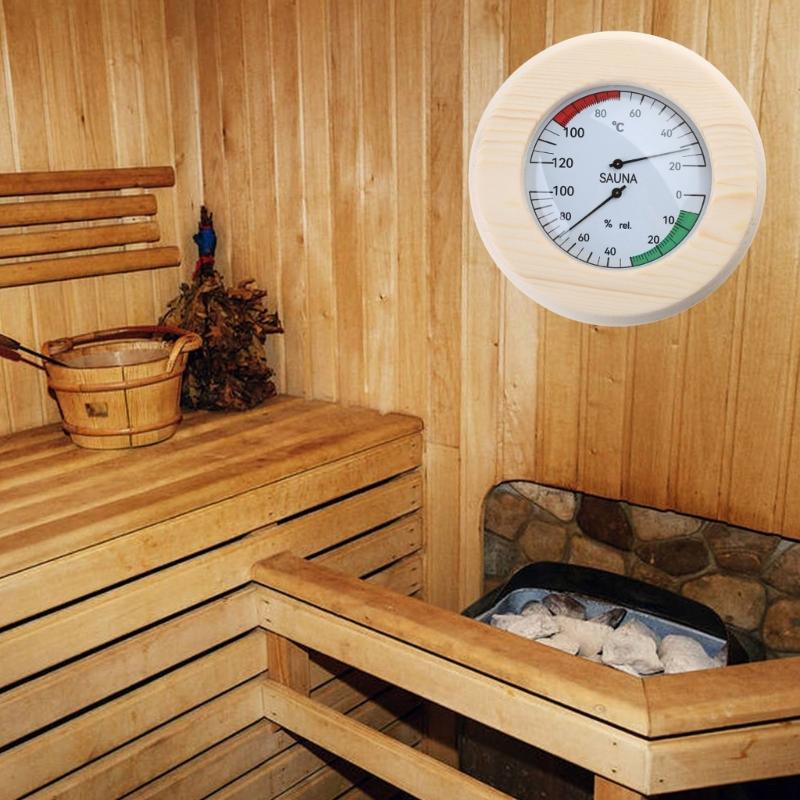 Digital Thermometer & Hygrometer Sauna Room Temperature Control Temperature & Humidity Meter for Daily Sauna Bath