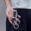 Punk-Stil Kurze Kette Schlüsselanhänger Taillen-Hängedekoration Einfacher Schlüsselanhänger Hängendes Ornament Handtaschen-Anhänger