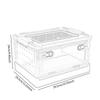 Transparent Foldable Reptile Terrarium Ventilated Box Multipurpose 360 Degree Viewing Portable Mesh Top Panel Breeding Tank