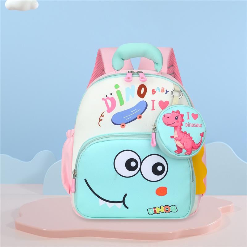 Schoolbag Cartoon Dinosaur Whale Kindergarten School Bag Children's Backpack Cute and Lightweight Boys and Girls School Backpack New