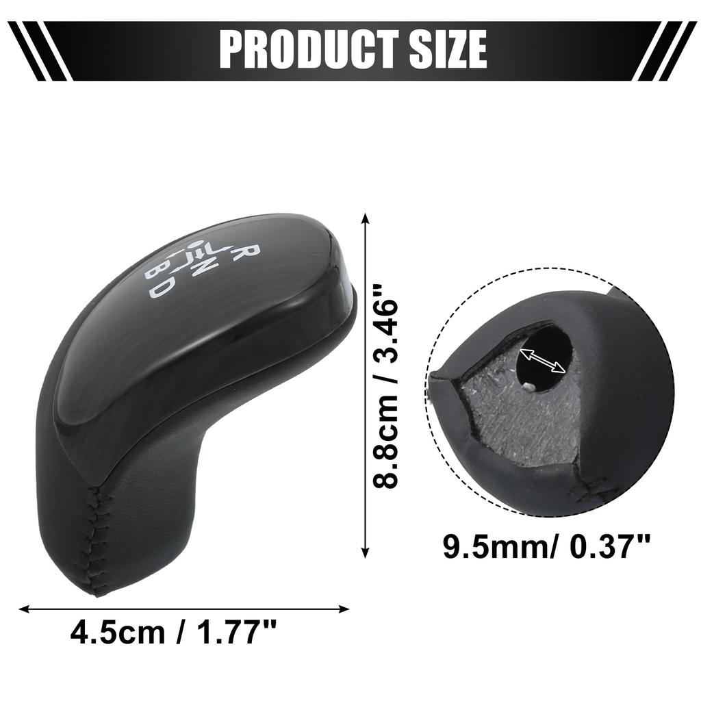 ACROPIX Araba Vites Topuzu Vites Kolu Vites Topuzu Başlığı Tutamaç Bra Siyah Toyota Prius 2010-2015 Uyumlu - 1 Paket