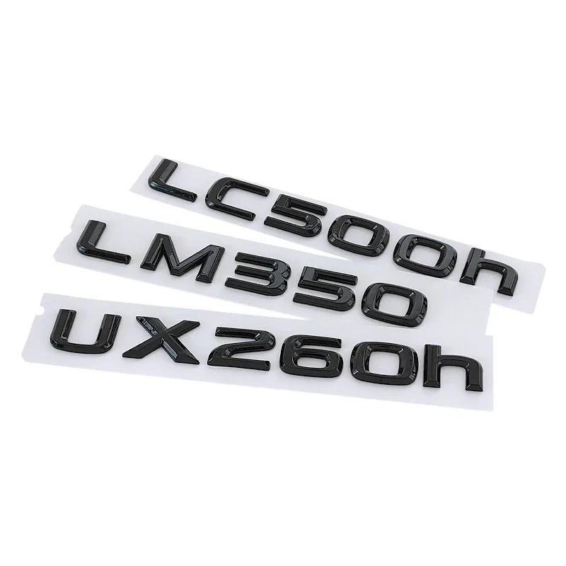 ABS Car Sticker for Lexus LC500h LM350 LM300h UX260h Letter Logo Fender Side Body Rear Trunk Emblem Badge Lid Symbol Accessories
