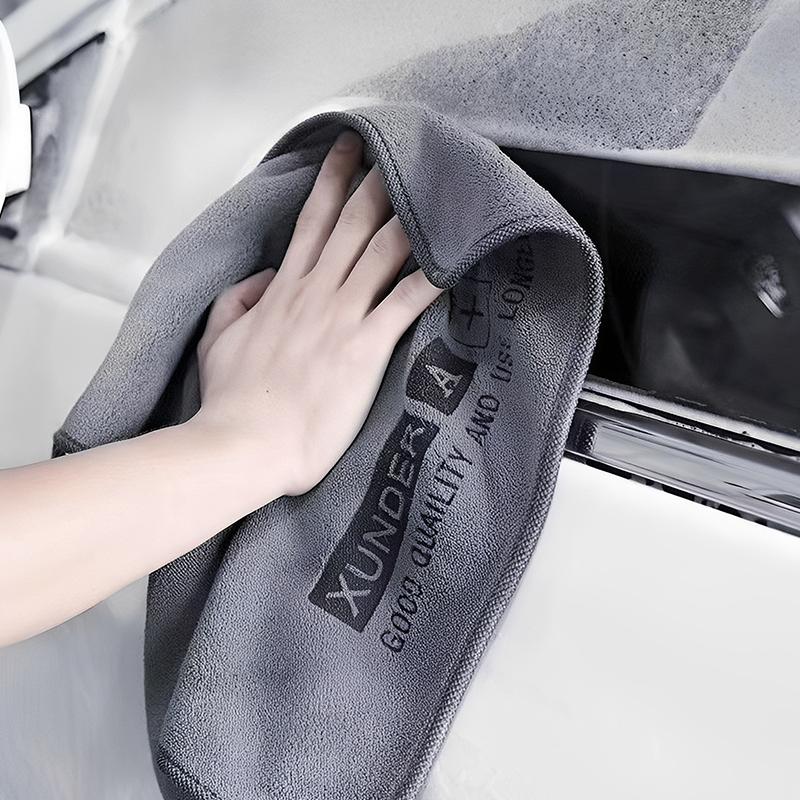 3Pcs Microfiber Thicken Car Wash Towel Universal Cleaning Drying Strong Water Absorption
