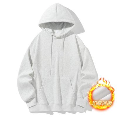 Pánská teplá fleecová mikina s kapucí Unisex Ležérní mikina s dlouhým rukávem Americký streetwear