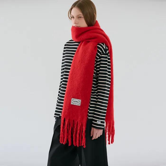 Soft Brushed Muffler_Red