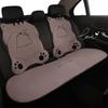 Universal Shy Cat Plush Winter Car Seat Cushion - Non-Shedding, Cartoon Design for Five Seats