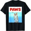 Paws Dog Parody 80s Corgi Shark Funny Dog Gift T-Shirt for Men Women