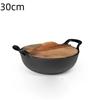 With Lid Cast Iron Pot Hand-forged Cooking Cookware Durable Chinese Wok Pan  Gas Induction Cooker