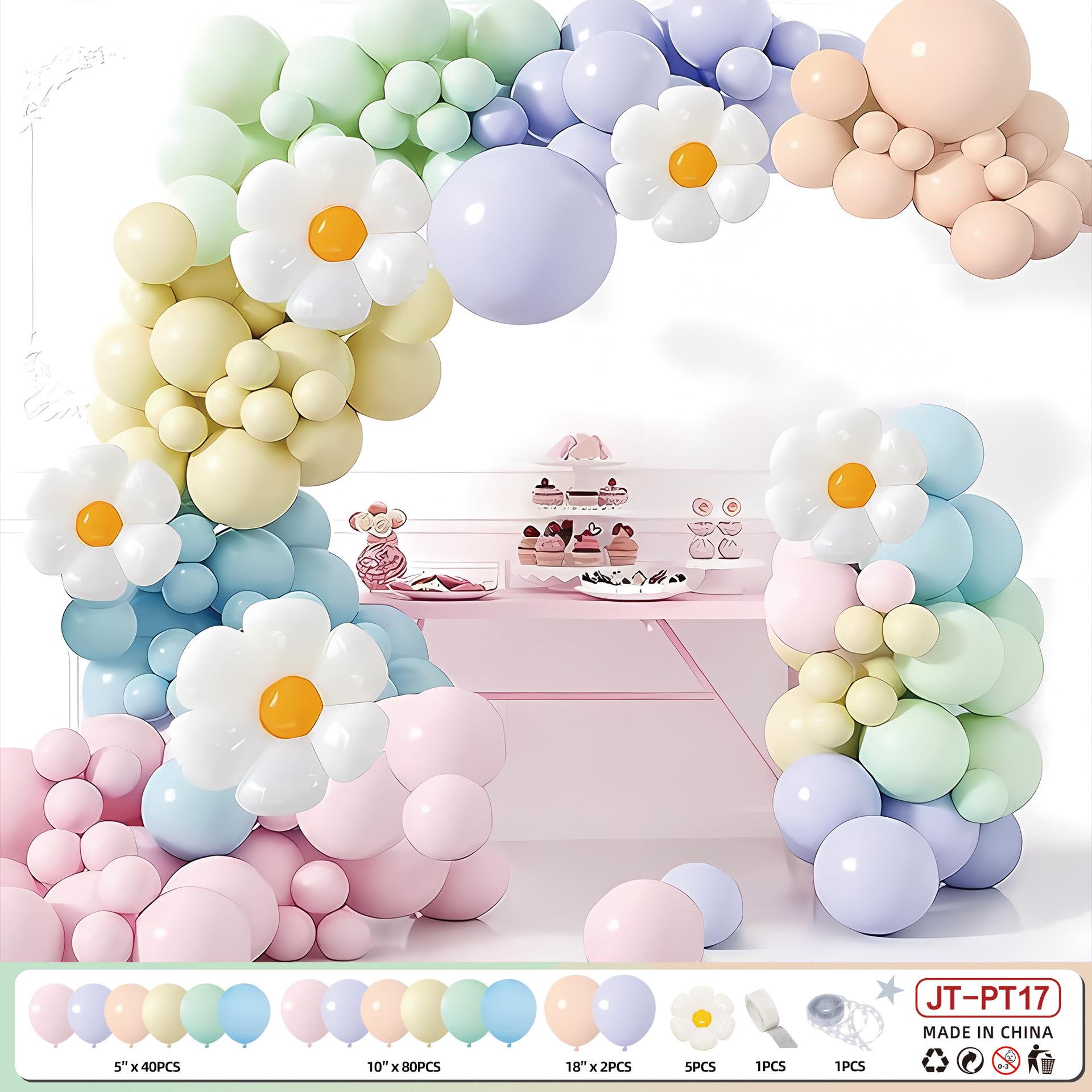 

Арка из воздушных шаров на день рождения в стиле макарон и набор для украшения вечеринки