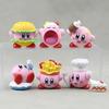 6 Style Delightful Kirby Food Figurines Pvc Cute Anime Character Decor Car